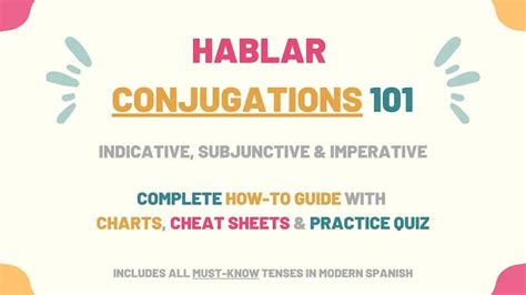 Hablar Conjugation 101: Conjugate Hablar in Spanish.